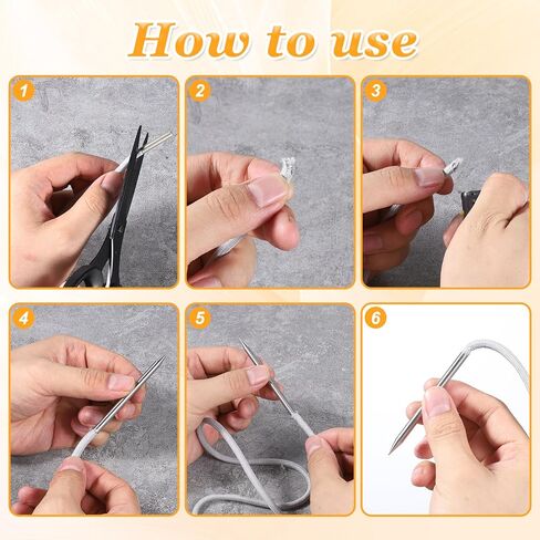 4 PCS Paracord Lacing Needle Tools 2 حجم الفولاذ المقاوم للصدأ 550 Paracord Fid Lacing Titching Weaving Edeles Paracords for Bracelet Baseball Glove Lacings Lacings Lacings 3 "Silver in Kuwait