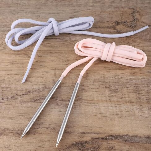 4 PCS Paracord Lacing Needle Tools 2 حجم الفولاذ المقاوم للصدأ 550 Paracord Fid Lacing Titching Weaving Edeles Paracords for Bracelet Baseball Glove Lacings Lacings Lacings 3 "Silver in Kuwait