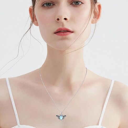 Aututer Phoenix Necklace 925 Sterling Silver Crystal Rising Phoenix Necklace for Women Bird Pendant Animal Necklace Firebird Necklace Nirvana of Phoenix Jewelry Gift for Girls Phoenix Lover Birthday, in Kuwait