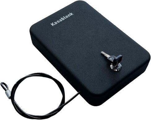 Pistol, portable travel firearm safe, pistol lockbox, car firearm safe with key lock, black in Saudi Arabia