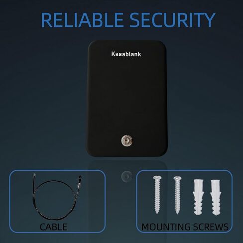 Pistol, portable travel firearm safe, pistol lockbox, car firearm safe with key lock, black in Saudi Arabia