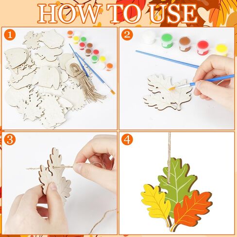 Jellyarch 36 PCS Halloween Wood Cratouts for Kids ، Halloween Pumpkin Skull Bat Ghost Blank Slice غير المكتمل شريحة شكل خشبي ، DIY Paint Paint الحلي المعلقة للبنين Girls School Party Decor in Saudi Arabia