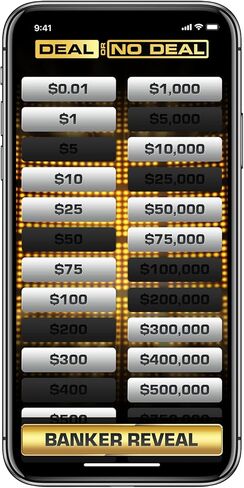 Deal أو No Deal Deluxe Game Box ، قم بتشغيل عرض الألعاب التلفزيونية الأمريكية الناجحة ، والترفيه الصديق للسفر ، و 26 حقيبة ، وأصدقاء ، وعائلة ، والتوقع ، والإثارة ، والأعمار 7+ in Kuwait