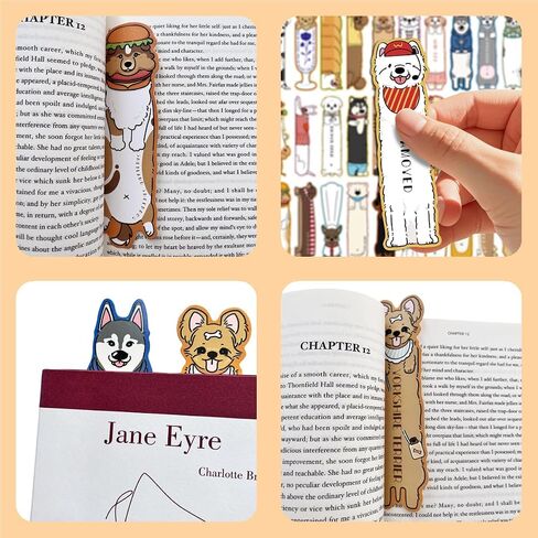 30pcs Cute Cat Bookmarks for Reading Book Lovers Students Gift for Cat Lovers Double-Sided Printing Bookmarks 30 Designs (Cat01) in Saudi Arabia