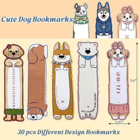 30pcs Cute Cat Bookmarks for Reading Book Lovers Students Gift for Cat Lovers Double-Sided Printing Bookmarks 30 Designs (Cat01) in Saudi Arabia