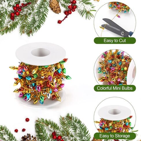 Dollhouse Miniature Fake Light String Dollhouse Christmas Decoration Colorful String Lights Model Doll House Miniature Furniture Association for Dollhouse Decor in Saudi Arabia