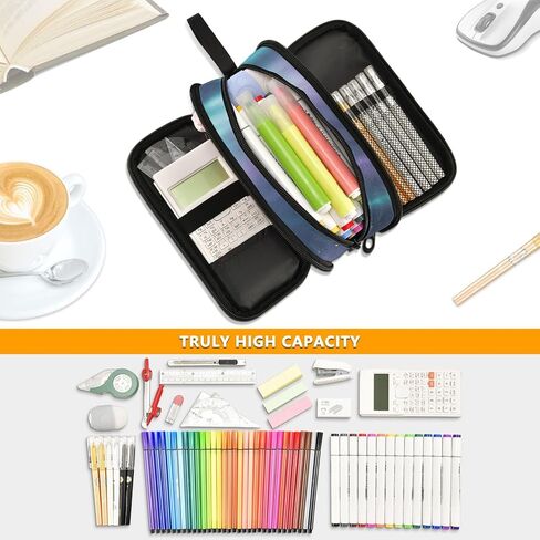 Solar System Space Planet Pencil Case Large Capacity Pencil Pouch Box Kids Adults Pen Organizer Bag for Boys Girls Women Men School Office Supplies in Saudi Arabia