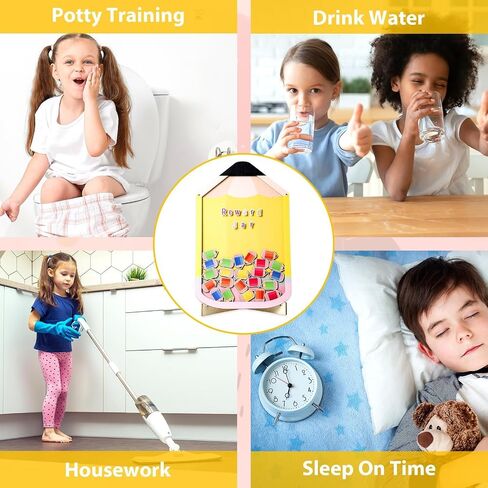 11.8" Pencil Magnetic Reward Jar for Kids 133Pcs Pencil Reward Jars Potty Training Chart with Letter Sticker Classroom Management Tools Incentive Behavior Chart for School Student Teacher Home Supply in Saudi Arabia