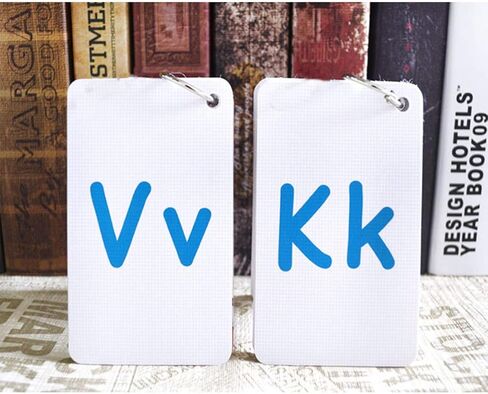 26PCS/Set ABC English Alphabet 26 Letters Child Flash Cards Baby Learning Toys Kids Gift Pre-Kindergarten in Saudi Arabia