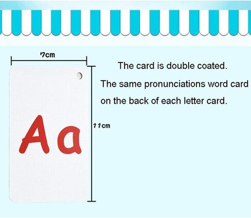 26PCS/Set ABC English Alphabet 26 Letters Child Flash Cards Baby Learning Toys Kids Gift Pre-Kindergarten in Saudi Arabia