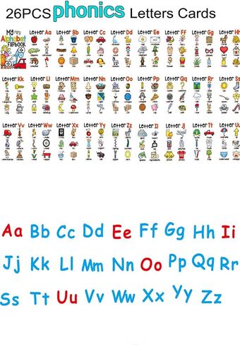 26PCS/Set ABC English Alphabet 26 Letters Child Flash Cards Baby Learning Toys Kids Gift Pre-Kindergarten in Saudi Arabia