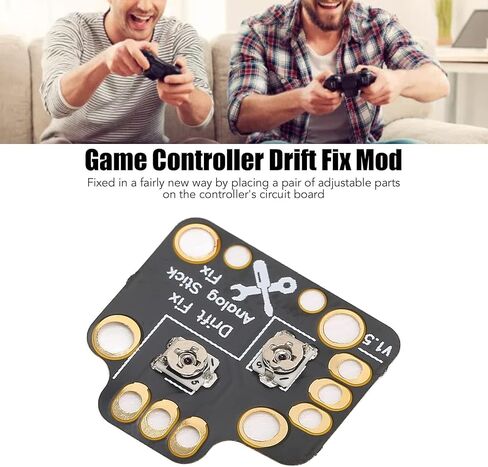 Kodrily Drift Repair Board Kit, 10Pcs Controller Stick Drift Fix Mod, Universal 3D Controller Analog Stick Drift Repair Tools for Game Controllers Gamepad Joystick, Black in Saudi Arabia