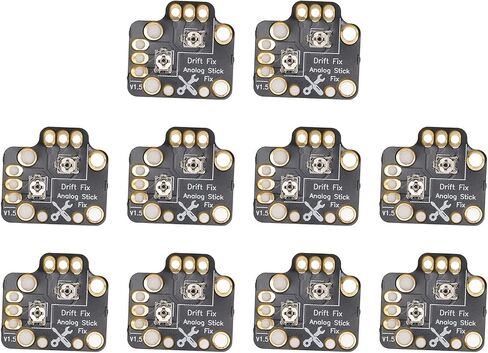 Kodrily Drift Repair Board Kit, 10Pcs Controller Stick Drift Fix Mod, Universal 3D Controller Analog Stick Drift Repair Tools for Game Controllers Gamepad Joystick, Black in Saudi Arabia