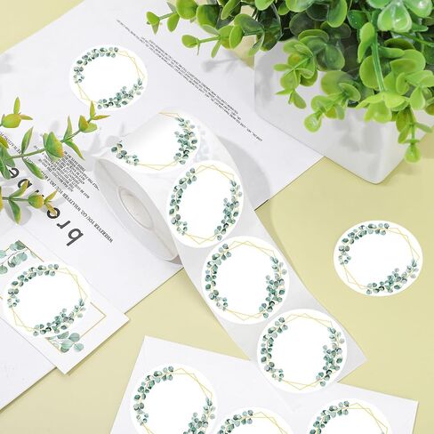 Fall Thanksgiving Direct Thermal Labels Watercolor Pumpkin Leaves Label Stickers Autumn Round Self-Adhesive Printer Decals for DIY Name Tag Logo Design, 500 Pcs in Saudi Arabia