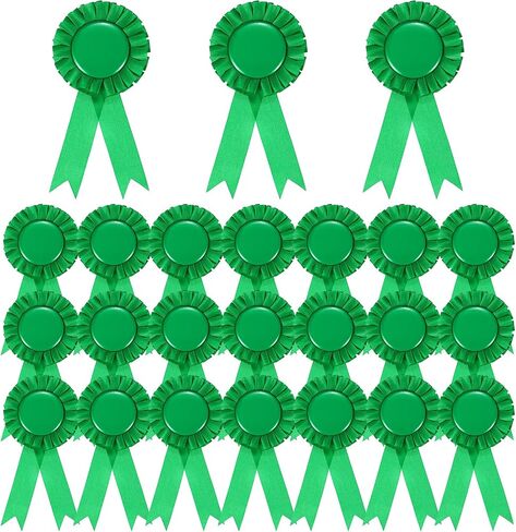 PATIKIL 60 Pcs Award Ribbons, 1st, 2nd, 3rd Place Winner Recognition Ribbon Blank Prize Ribbons Participation Medal Ribbons for Competition Sports Event, Green in Kuwait