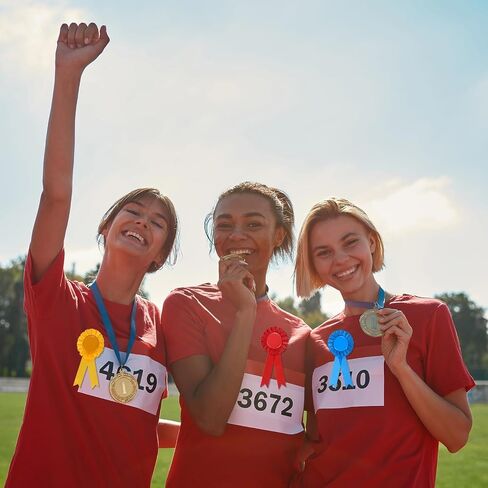 PATIKIL 60 Pcs Award Ribbons, 1st, 2nd, 3rd Place Winner Recognition Ribbon Blank Prize Ribbons Participation Medal Ribbons for Competition Sports Event, Green in Saudi Arabia