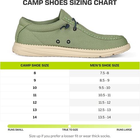 Gator Waders Mens Casual Shoes – Men's Loafers & Slip-Ons Camp Shoes with No-Tie Laces -Arch Support Boat Shoes for Everyday Wear in Saudi Arabia