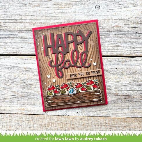 Lawn Fawn LF3861 Henry's Build-A-Sentiment: Fall 4X6 Clear Stamp Set in Saudi Arabia