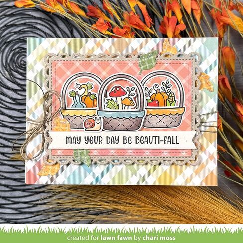 Lawn Fawn LF3861 Henry's Build-A-Sentiment: Fall 4X6 Clear Stamp Set in Saudi Arabia