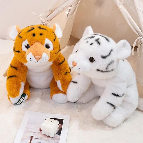 Tiger Weighted Stuffed Animals,17.7 Inch Weighted Tiger Plush Toy Pillow,Soft Stuffed Tigers Plushies Toys Plush Throw Pillow Gifts for Adults, Kids, Boys and Girls in Saudi Arabia