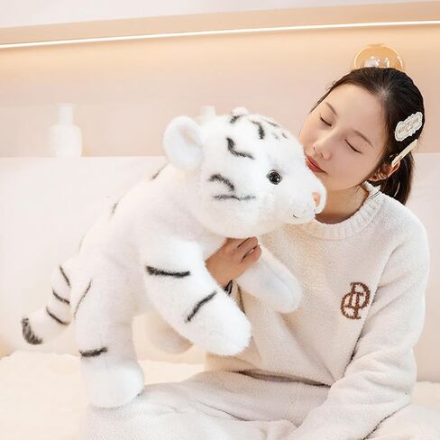 Tiger Weighted Stuffed Animals,17.7 Inch Weighted Tiger Plush Toy Pillow,Soft Stuffed Tigers Plushies Toys Plush Throw Pillow Gifts for Adults, Kids, Boys and Girls in Saudi Arabia
