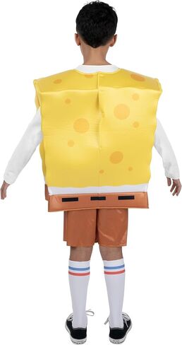 SpongeBob Squarepants الرسمي للشباب Deluxe Halloween Costume - Premium Quality Square Square Pullover مع السراويل القصيرة والجوارب in Saudi Arabia