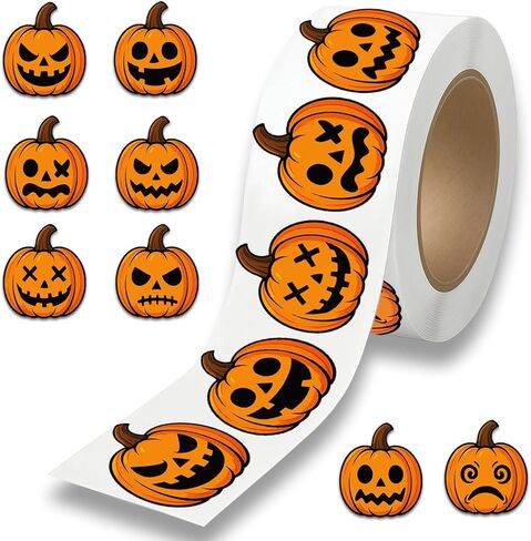 Halloween Stickers, 8 Designs Cute Ghost Stickers Bulk for Halloween Party Supplies, 1000Pcs in Kuwait