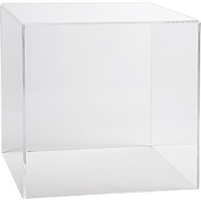 15" x 15" Clear Acrylic Display Box with One Open Side Versatile Square Retail Product Riser or Merchandise Storage Bin No Assembly by Marketing Holders in Saudi Arabia