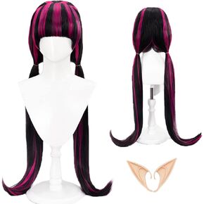 ZNTU Natsuki Cosplay Wig with Hair Clips, Game Ddlc Natsuki Costume Wig, Heat Resistant Synthetic Hair Wig in Kuwait