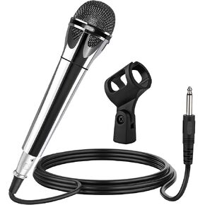 5 CORE Karaoke Microphone Dynamic Vocal Handheld Mic Cardioid Unidirectional Microfono w On and Off Switch Includes XLR Audio Cable Mic Holder PM 1O1 BLK in Kuwait