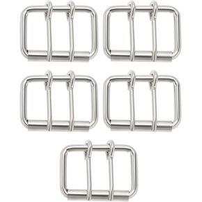 5pcs مزدوج الشق الابواب حزام أبازيم دبابيس دبابيس مزدوجة 65 × 45 مم أبازيم 5 سم حزام حزام مناسبة لأحزمة 5 سم الفضة المعادن in Kuwait