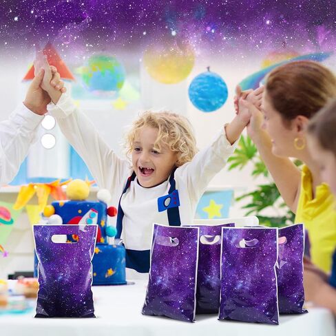 CTOSREE 50 PCS Galaxy Party Parts Favors Starry Purple Galaxy Caldy Favore Passs Plastic for Goodies تعامل الهدية إلى الحفلات الفضائية الخارجية ديكور عيد ميلاد تحت عنوان 6.69 × 9.84 في in Kuwait