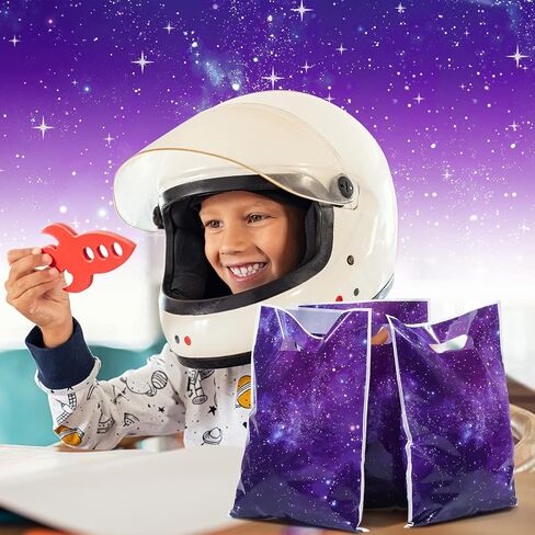 CTOSREE 50 PCS Galaxy Party Parts Favors Starry Purple Galaxy Caldy Favore Passs Plastic for Goodies تعامل الهدية إلى الحفلات الفضائية الخارجية ديكور عيد ميلاد تحت عنوان 6.69 × 9.84 في in Kuwait