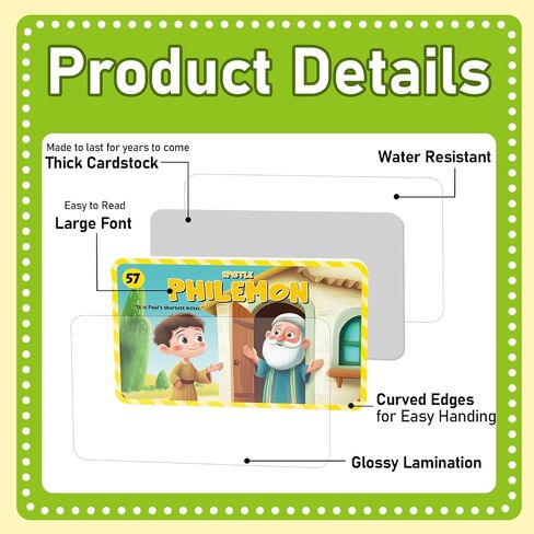 66 Books of The Bible Flash Cards Memory Verse Flashcards with Summary Figures Practical Application Christian Learning Tools for Sunday School, Homeschool, Bible Study, Teaching & Deep Understanding in Saudi Arabia