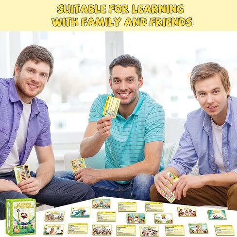 66 Books of The Bible Flash Cards Memory Verse Flashcards with Summary Figures Practical Application Christian Learning Tools for Sunday School, Homeschool, Bible Study, Teaching & Deep Understanding in Saudi Arabia