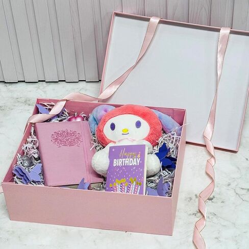 Rinrda Extra Hig Gift Box 16.5x13x5.5 بوصة ، صناديق هدايا بيضاء مع أغطية للهدايا ، مثالية لعيد الميلاد ، عيد الحب ، عيد الميلاد ، الذكرى السنوية ، تحتوي على بطاقة ، شريط ، حشو الورق المبشور. in Kuwait