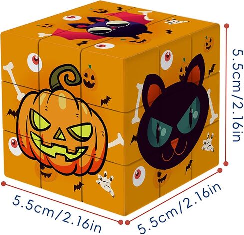مكعبات السرعة في عيد الهالوين 3x3 ، ألعاب ألغاز ألغاز الحفلات ، دعامات الدماغ التعليمية للأطفال in Kuwait