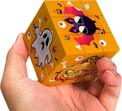 مكعبات السرعة في عيد الهالوين 3x3 ، ألعاب ألغاز ألغاز الحفلات ، دعامات الدماغ التعليمية للأطفال in Kuwait