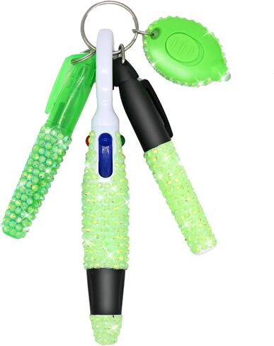 4 Pcs Bling Nurse Set - Nurse Badge Accessories Include Permanent Marker, Highlighter, Retractable Ball Pen (4, Green) in Saudi Arabia