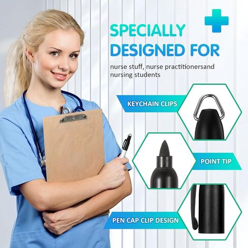160 Pcs Mini Permanent Markers for Nurses Badge Mini Markers with Golf Keychain Clips Golf Ball Point with Canister for Office Nurse School Party Gift Supplies(Assorted Colors) in Saudi Arabia