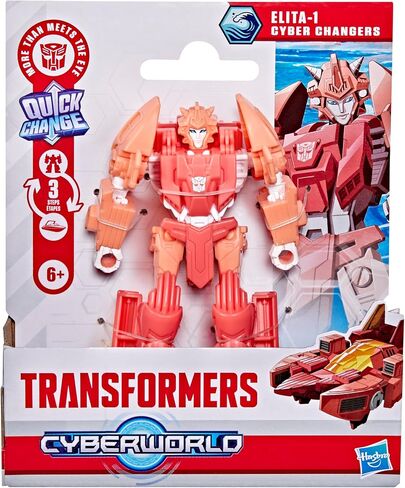 Transformers Cyberworld Elita-1 Cyber ​​Changers 4 بوصة ، تغيير سريع إلى وضع القوارب السريعة ، ألعاب الروبوت للبنين والبنات 6 وما فوق in Saudi Arabia