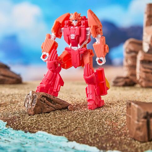 Transformers Cyberworld Elita-1 Cyber ​​Changers 4 بوصة ، تغيير سريع إلى وضع القوارب السريعة ، ألعاب الروبوت للبنين والبنات 6 وما فوق in Saudi Arabia