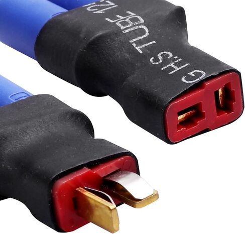 HobbyPark Deans T Plug to EC5 Connector Plugs RC Lipo Battery Charger Conversion Adapter w/Battery Straps in Saudi Arabia