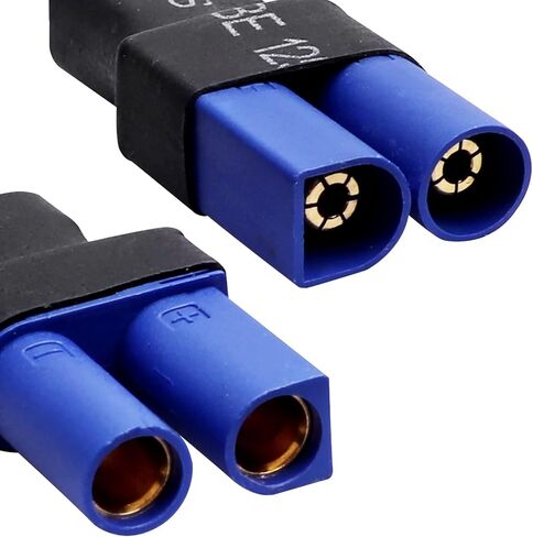 HobbyPark Deans T Plug to EC5 Connector Plugs RC Lipo Battery Charger Conversion Adapter w/Battery Straps in Saudi Arabia