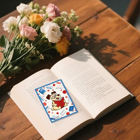 Chgcraft Dog Reading Clear Stamps Learning Animal Stamps Silicone Silicone Clear Stamp Seals for DIY Scrapbooking Photo Decoration ، 4.3x6.3 Inch in Saudi Arabia