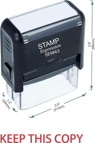 StampExpression - Keep This Copy Office Self Inking Rubber Stamp - Red Ink (A-5554) in Saudi Arabia