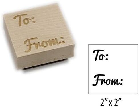 ExcelMark Square Engraved Stamp - to from (Style 1) in Saudi Arabia