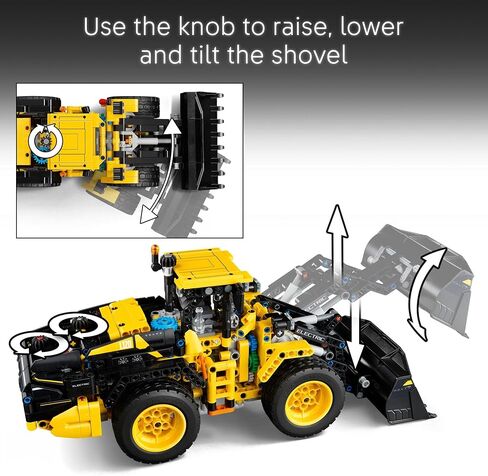 LEGO Technic Volvo L120 Electric Wheel Loader Construction Toy - Play Play Building Set - هدية عيد ميلاد رائعة للبنين ، والبنات ، والأطفال 9+ الذين يحبون تشغيلات المركبات - 42209 in Saudi Arabia