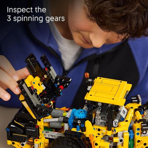 LEGO Technic Volvo L120 Electric Wheel Loader Construction Toy - Play Play Building Set - هدية عيد ميلاد رائعة للبنين ، والبنات ، والأطفال 9+ الذين يحبون تشغيلات المركبات - 42209 in Saudi Arabia