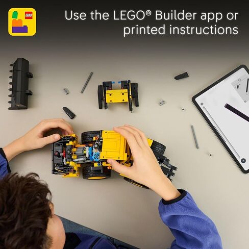 LEGO Technic Volvo L120 Electric Wheel Loader Construction Toy - Play Play Building Set - هدية عيد ميلاد رائعة للبنين ، والبنات ، والأطفال 9+ الذين يحبون تشغيلات المركبات - 42209 in Saudi Arabia